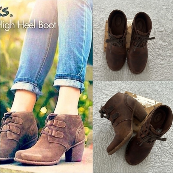 Women's Brown Ankle Boots - Picture 2 of 12